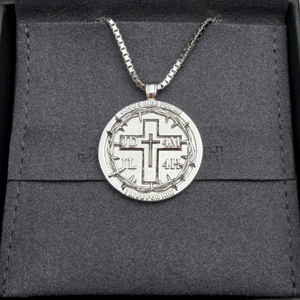 Reversible Circle JD4M IL4H Pendant & Chain (**PRE-ORDER: SHIPS MID/END OF FEBRUARY**)