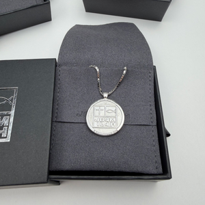 Reversible Circle JD4M IL4H Pendant & Chain (**PRE-ORDER: SHIPS MID/END OF FEBRUARY**)