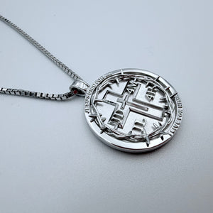 Reversible Circle JD4M IL4H Pendant & Chain (**PRE-ORDER: SHIPS MID/END OF FEBRUARY**)