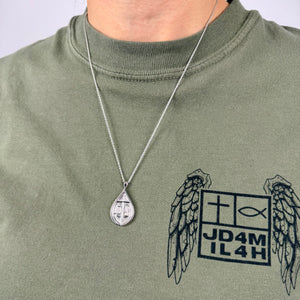 Women’s Teardrop JD4M IL4H Pendant & Chain (**PRE-ORDER: SHIPS MID/END OF FEBRUARY**)