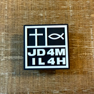 JD4M IL4H Logo (Square) Shoe Charm