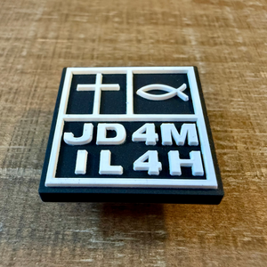 JD4M IL4H Logo (Square) Shoe Charm