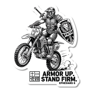 Armor Of God Moto Sticker